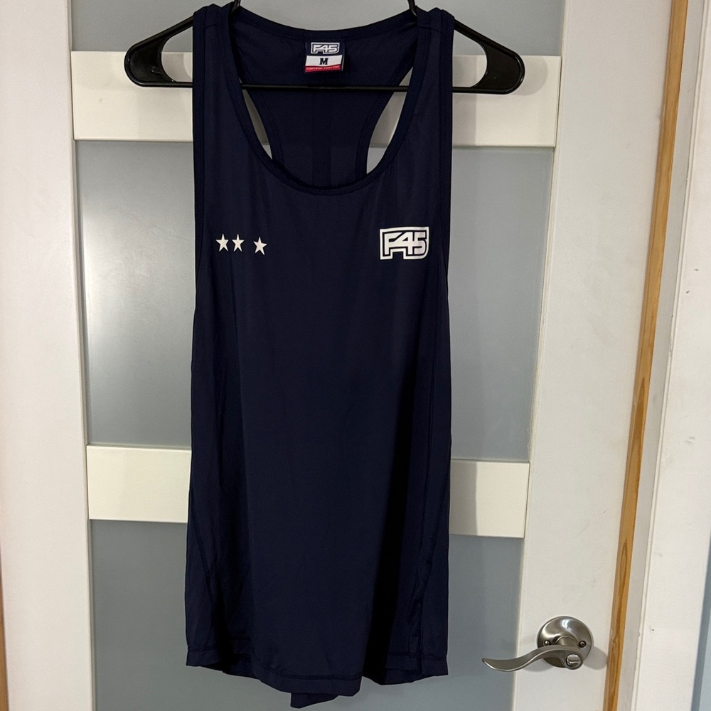 F45 Men’s Navy Performance Tank Jersey